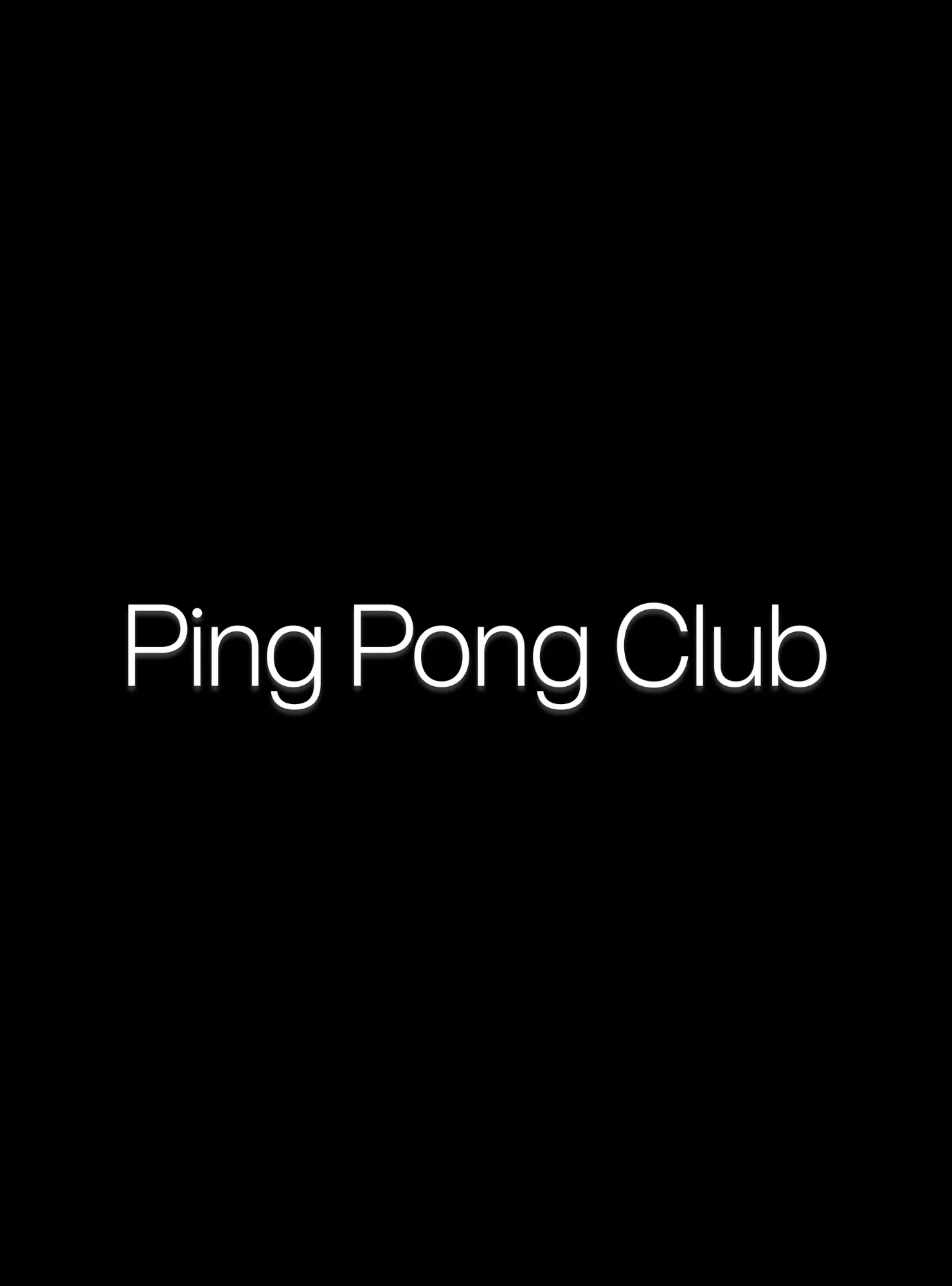 Ping Pong Club cover